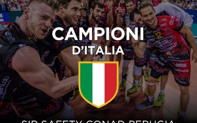 Congratulazioni alla Sir per la vittoria dello scudetto