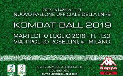 Martedi la presentazione del nuovo pallone della Serie BKT