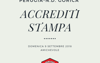 Richiesta accrediti stampa Perugia-N.D. Gorica