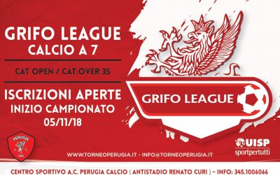 Torneo Grifo League, aperte le iscrizioni