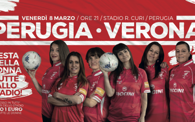 PERUGIA-H.VERONA venerdì 8 marzo: tariffa “RIDOTTO DONNA”