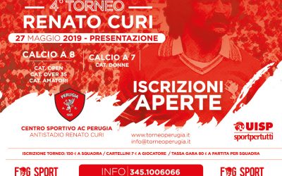 Aperte le iscrizioni al Torneo Renato Curi con due novità