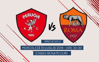 Amichevole Perugia-Roma, 31 luglio stadio Renato Curi