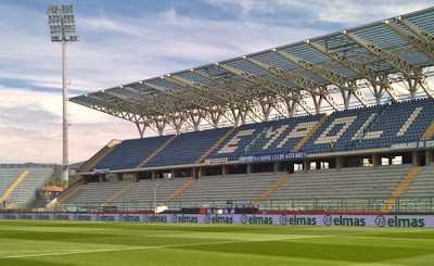 EMPOLI-PERUGIA | TIFOSI BIANCOROSSI IN TRIBUNA LATERALE SUD